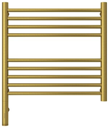 Полотенцесушитель электрический "БОГЕМА 3.0" прямая 500х500 / МЭМ левый (Состаренная латунь), артикул 051-5804-5050