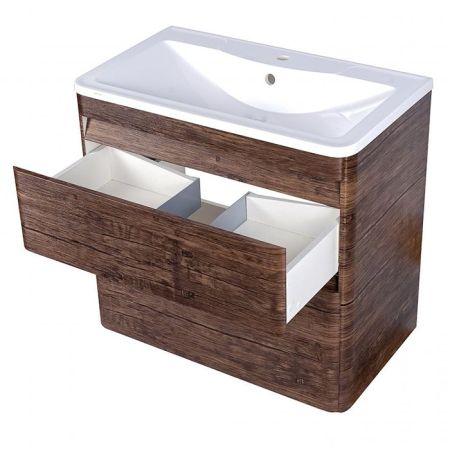 Тумба напольная "Атлантика 60", Люкс старое дерево, PLUS, артикул СС-00002207