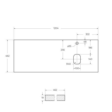 Мебель для ванной комнаты BELBAGNO KRAFT-1200 со столешницей, артикул KRAFT-600-2C-SO-PP