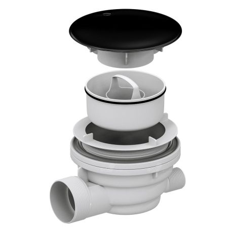 Сифон для душевых поддонов RGW Velplex QYD-01 черный, артикул 39241101-04