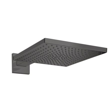 HG Raindance Верхний душ, 300х300мм, 1 jet, с настенным держателем 390мм, цвет: шлифованный черный хром, артикул 26238340