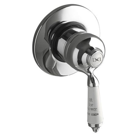 Devon Cмеситель универсальный д/скрытого и наружнего монтажа, с ручкой белой, цвет: хром, артикул MARD72CR