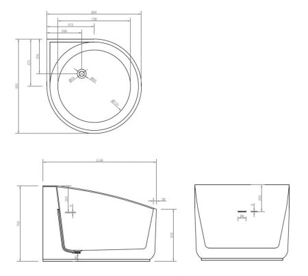 Акриловая ванна ABBER AB9305