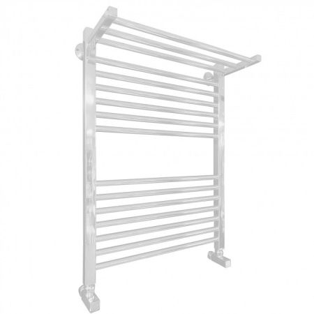 Водяной полотенцесушитель Ника Modern ЛМ 3 80x50 с полкой Белый 16 перекладин, артикул ЛМ-3 80x50 белый