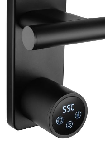 Полотенцесушитель электрический WONZON & WOGHAND NÜRNBERG, Черный матовый (WW-AL342-MB), артикул WW-AL342-MB