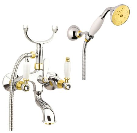 Смеситель для ванны Fiore COLONIALE SKY (SWAROVSKI®) 03CO0601, хром/золото, артикул 03CO0601