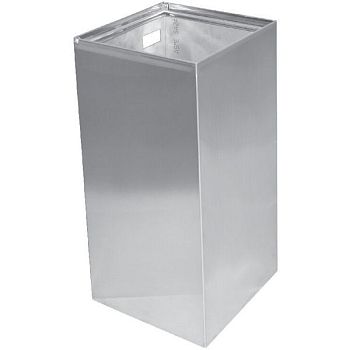 HOTEL Квадратная мусорная корзина, 25л блеск