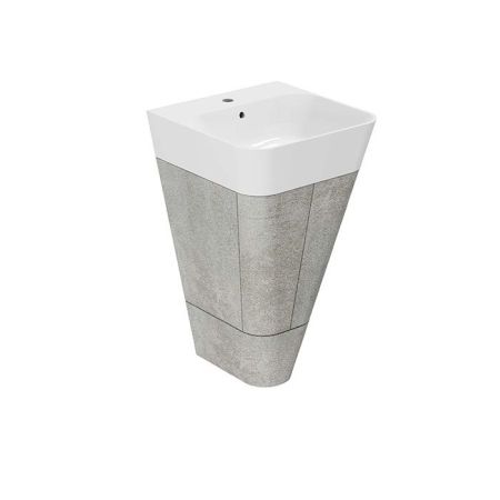 AZZURRA BUILD  раковина подвесная/накладная  50х50х16 см с 1 отв. под смеситель , цвет белый, артикул BULP05050T0MBI*1