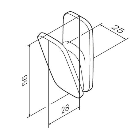 A50A35500 Inspire V2.0, Крючок для полотенец, хром, шт