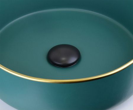 Донный клапан Bronze de Luxe 1001B click-clack Черный, артикул 1001B