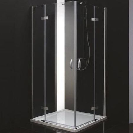 Душевой уголок Cezares Bergamo A-2 90x90 профиль Хром стекло прозрачное, артикул BERGAMO-W-A-2-90-C-Cr