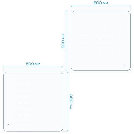 Зеркало Maretti Florenza FL148080P34EL 80x80 см, артикул FL148080P34EL