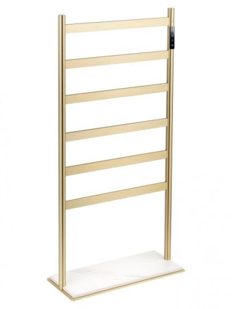 Полотенцесушитель электрический напольный WONZON & WOGHAND ESSEN, Брашированное золото (WW-A406-BG), артикул WW-A406-BG