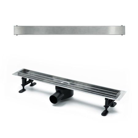 Душевой лоток (двухсторонняя решетка) TIMO Drain Protect DP20900-PG20900, сатин, артикул DP20900-PG20900