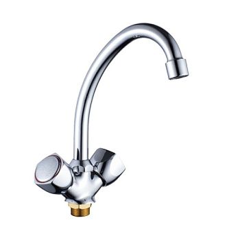 Смеситель для кухни Haiba HB4909, хром