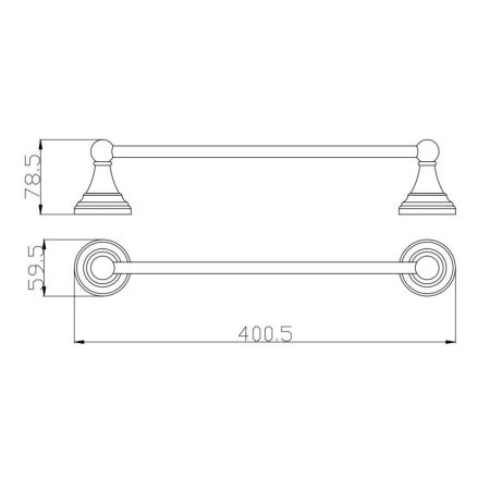 Полотенцедержатель Rav Slezak MORAVA MKA0701/40B, белый