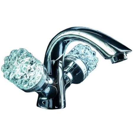 Смеситель для умывальника CRYSTAL, хром_Комплект