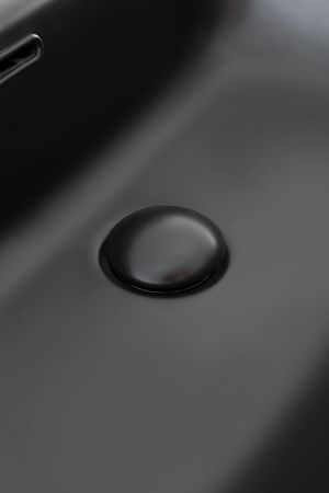 Донный клапан Aquanet черный матовый, с переливом, артикул 00333929