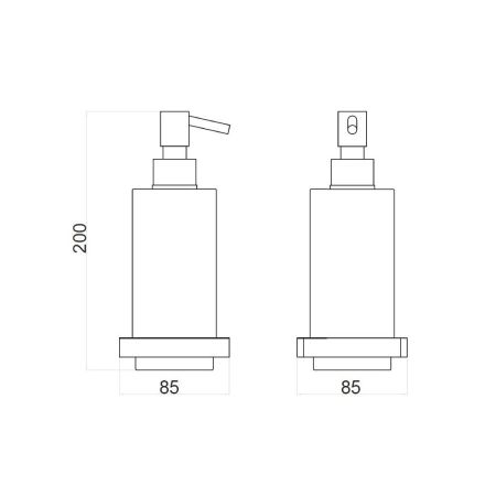 Дозатор жидкого мыла Webert Pegaso PE500201015, хром, артикул PE500201015
