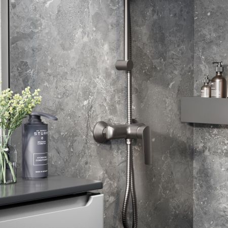 Смеситель для душа ESKO Lagos Gun Metal LG80GM, артикул LG80GM