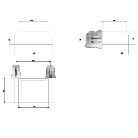 Gessi Rettangolo Мыльница подвесная, цвет: хром/черный, артикул 20802#031