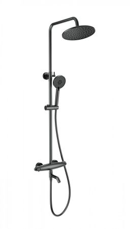 Душевая система с термостатом WONZON & WOGHAND CAPSULE, Темный графит (WW-B3031-A1-BGG), артикул WW-B3031-A1-BGG