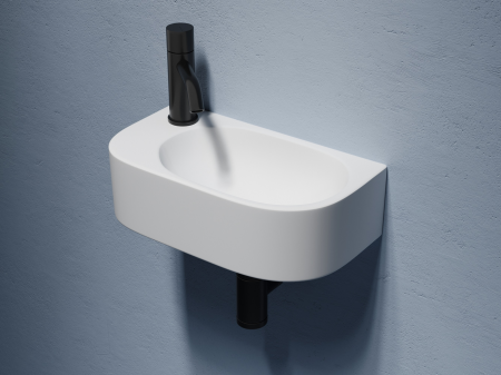 Умывальник подвесной прямоугольный (чаша справа, отверстие под смеситель слева) Элемент (Element) 409x224x110мм, артикул CN6066R