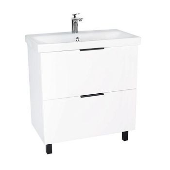 Тумба VIANT "Берлин" 2 ящика белая 441х766х820 под раковину .S-UM-MOD80/1 (MODUO 80) (VBER80MDBEL-T2Y)