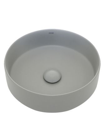 AQM5012 Раковина накладная круглая, цвет светло-серый матовый. 355x355x120, артикул AQM5012MFG