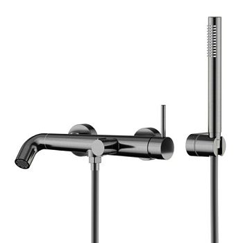 Смеситель для ванны Knotlor SS-32/GM, вороненая сталь