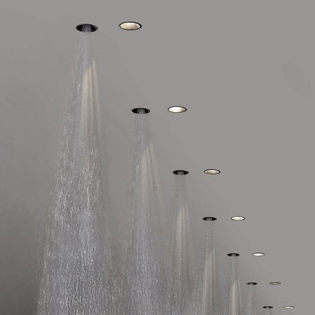 Antonio Lupi Zenit Встраиваемый верхний душ, Ø 8см, прямая струя, цвет: черный, артикул ZENIT11 Nero