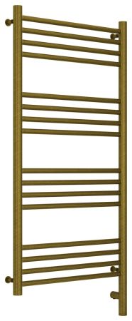 Полотенцесушитель электрический "БОГЕМА 3.0" прямая 1000х500 / МЭМ правый (Состаренная бронза)