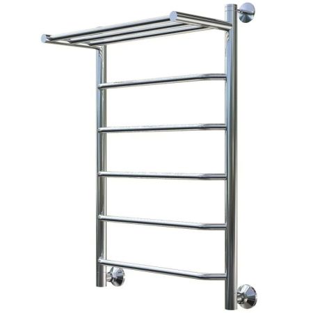 Водяной полотенцесушитель Тругор Браво 1 П НП 80x40 с полкой Хром, артикул Браво1/нп8040П