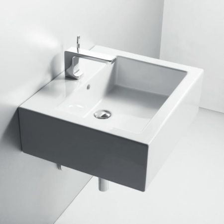 SIMAS Frozen раковина 60x50см, с 1 отв. выбитым вручную,  цвет белый, артикул FZ10bi*1