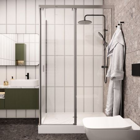 Ограждение MARBELLA 120 R душевое Cerutti SPA без поддона (80x120x190), артикул MARBELLA 120 R