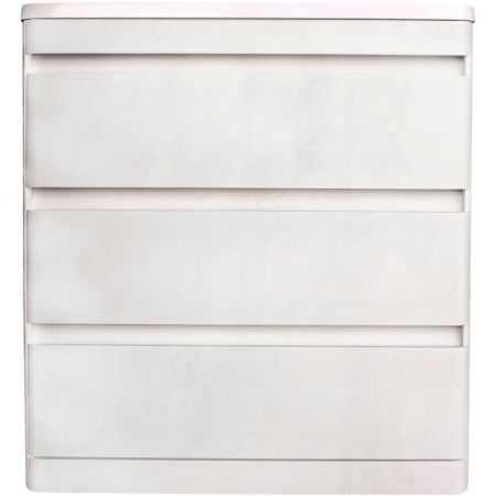 Тумба напольная "Атлантика 80" (3 ящ.), Люкс бетон крем, PLUS