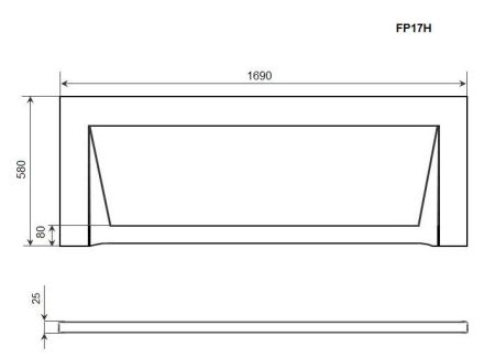 Фронтальная панель TIMO (FP17H), артикул FP17H