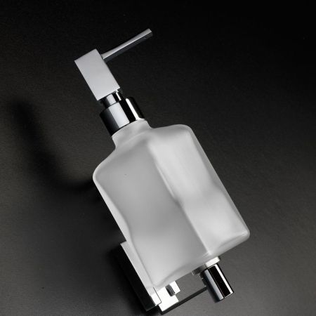 Stil Haus Quid, настенная стеклянная мыльница, цвет хром, артикул Q09(08)