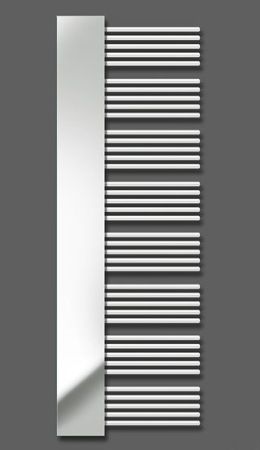 Водяной полотенцесушитель Zehnder Yucca Mirror YM-180-60 Белый правый