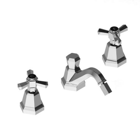 Stella Eccelsa Смеситель для биде на 3 отверстия 3601, с донным клапаном, цвет: хром, артикул EC 00201 CR00