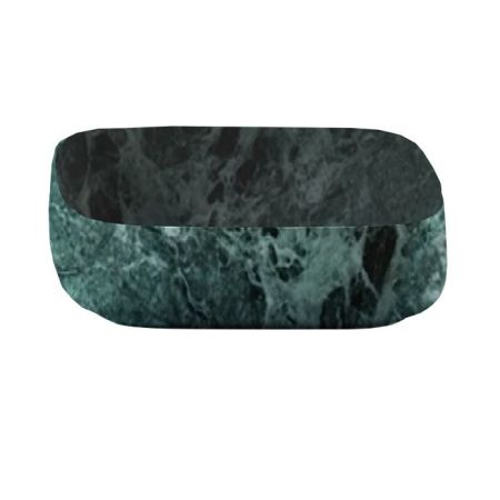 Artceram COGNAC Раковина настольная Quadro 55x35 см, цвет green issogne, артикул COL008 50 00