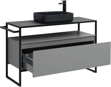 Тумба под раковину Allen Brau Priority 120 1.31004.PGM платина матовый, артикул 1.31004.PGM