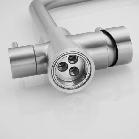 Смеситель для кухни с подключением фильтра Shevanik S268B, сатин, артикул S268B