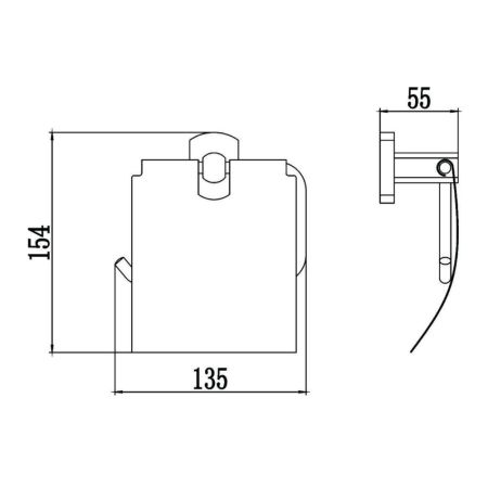 Держатель для туалетной бумаги Savol S-009951, хром, артикул S-009951