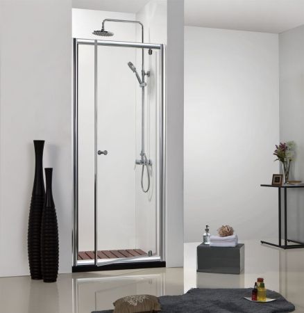 Душевая дверь Bravat Drop 90 BD090.4110A профиль Хром стекло прозрачное, артикул BD090.4110A