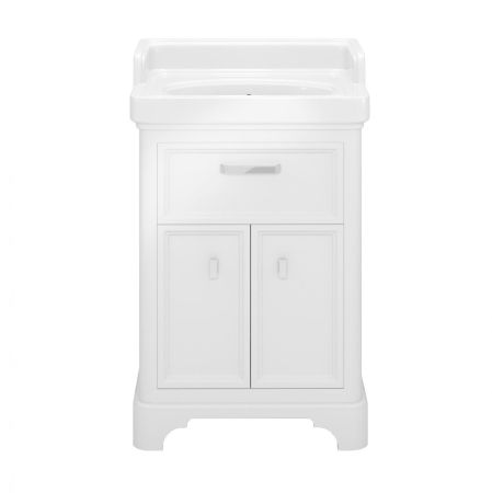 Тумба POMPEI напольная с ящиком и дверцами 60, белая глянцевая, артикул PO.60.1\WHT