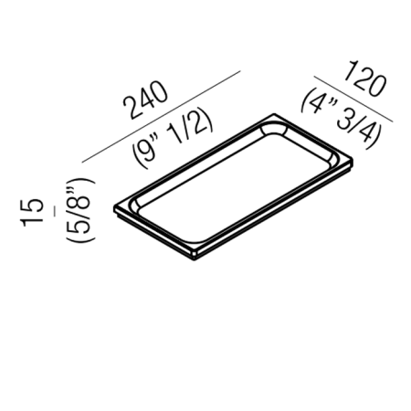 Agape 369 Полка из Cristalplant, цвет: белый