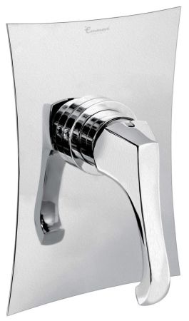 Emmevi Ares, встраиваемый в стену однорычажный смеситель для душа, цвет брашированный хром, артикул 76009/CRS