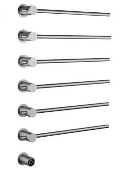 Полотенцесушитель электрический встраиваемый WONZON & WOGHAND BADEN, Брашированный никель (WW-AL366-BR)