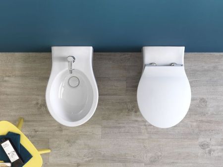 Биде Hatria Le Fiabe Y1A9 подвесное Белое, артикул Y1A901